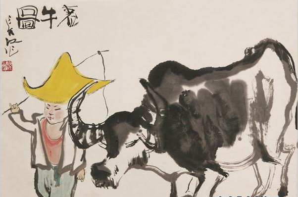 翁长江中国写意画欣赏 近距离接触到了中国文化和中国画