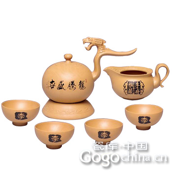 龙腾盛世精品紫砂套壶 创意紫砂姓氏茶具 定制产品