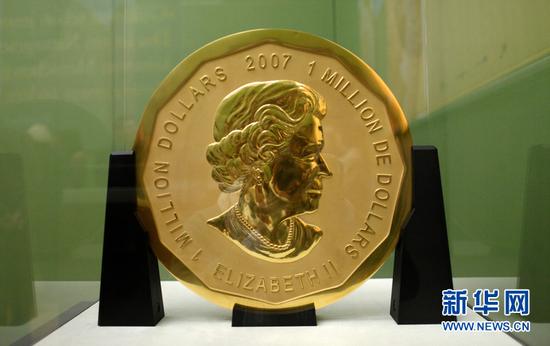世界最大金币被偷 纯度99.99%价值远超其面额(组图)