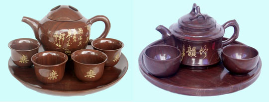 木鱼石茶具