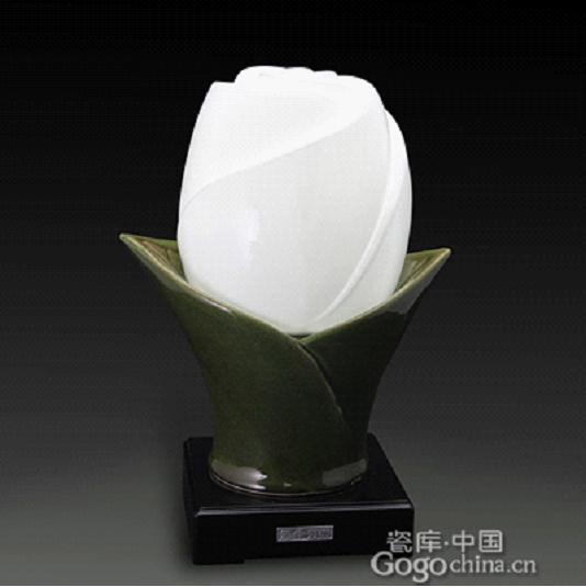 陶瓷花样台灯替代真鲜花，七夕节浪漫不浪费