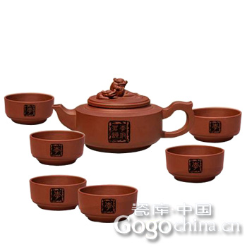 楚汉风云7件套紫砂套壶 高级定制绿茶茶具