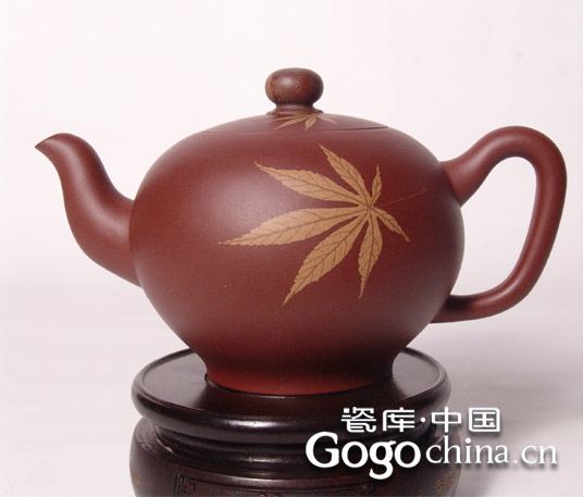 色泽及肌理效果，紫砂茶具独有的神韵和风采