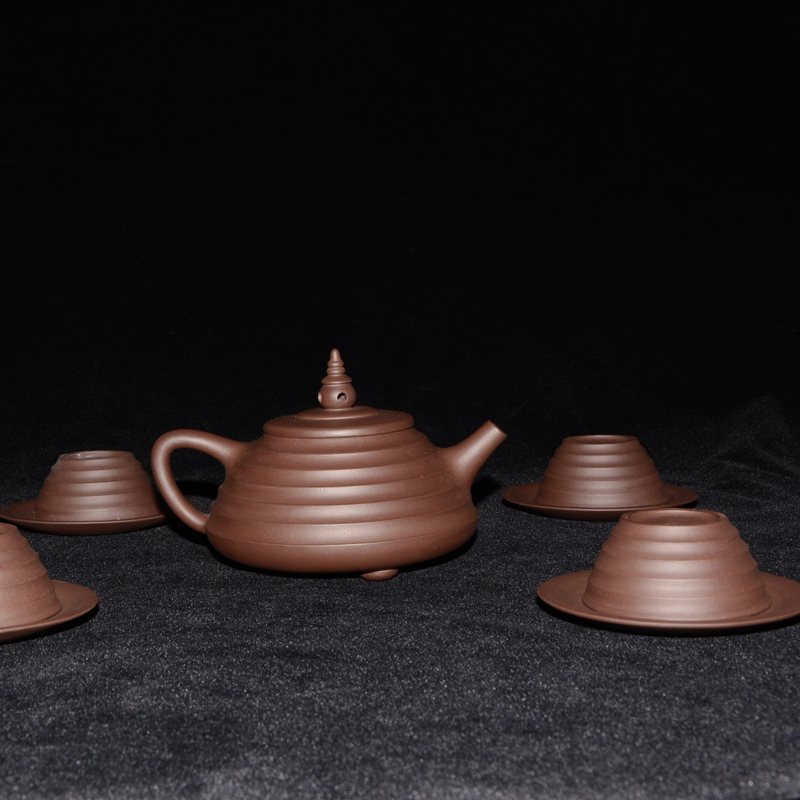 印象西湖紫砂壶茶具套组（正高作品）