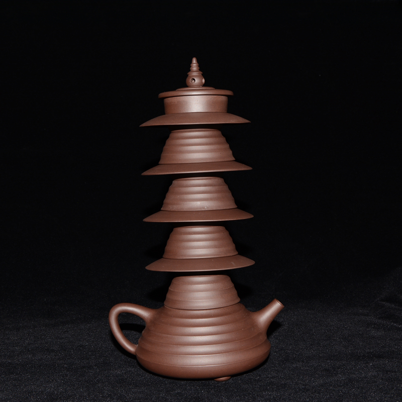 印象西湖紫砂壶茶具套组（正高作品）